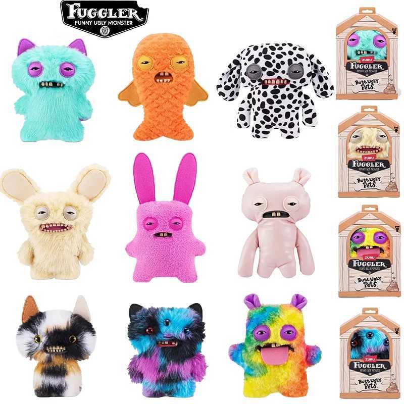 Original Fuggler Ugly Teeth Monsters Plush Toys Kawaii Cat Dolls Funny Butt Pets Soft Stuffed Animal Decoration Halloween Gifts Y251114