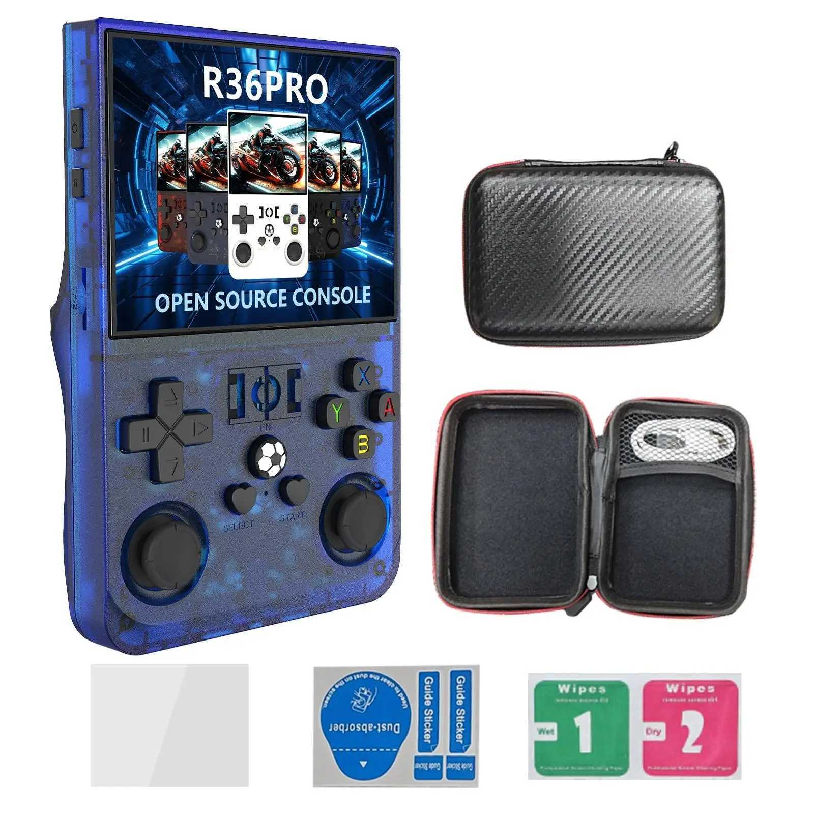 2025 R36S Pro Gaming Console Retro 128GB Console R36s R36 S R36h Rs36s K36 Konsole Console Full GamBoy Max Video Game HandheldXJ250414