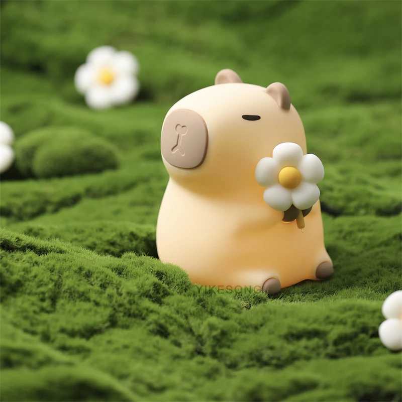 LED Night Lights for Children Bedroom Cute Animal Mango Capybara Lamp Touch Sensor Dimmable USB Rechargeable RGB Timing Gift M251114