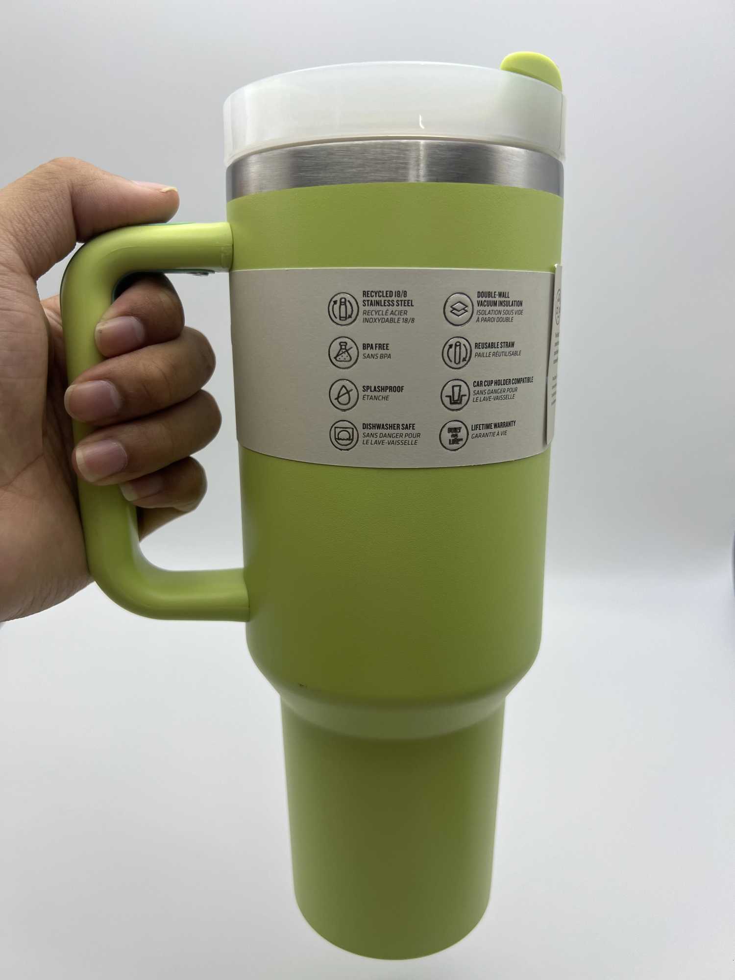 Popular 40oz stainless steel handle thermos keeps drinks hot or cold for outdoor office and sports activities C251114