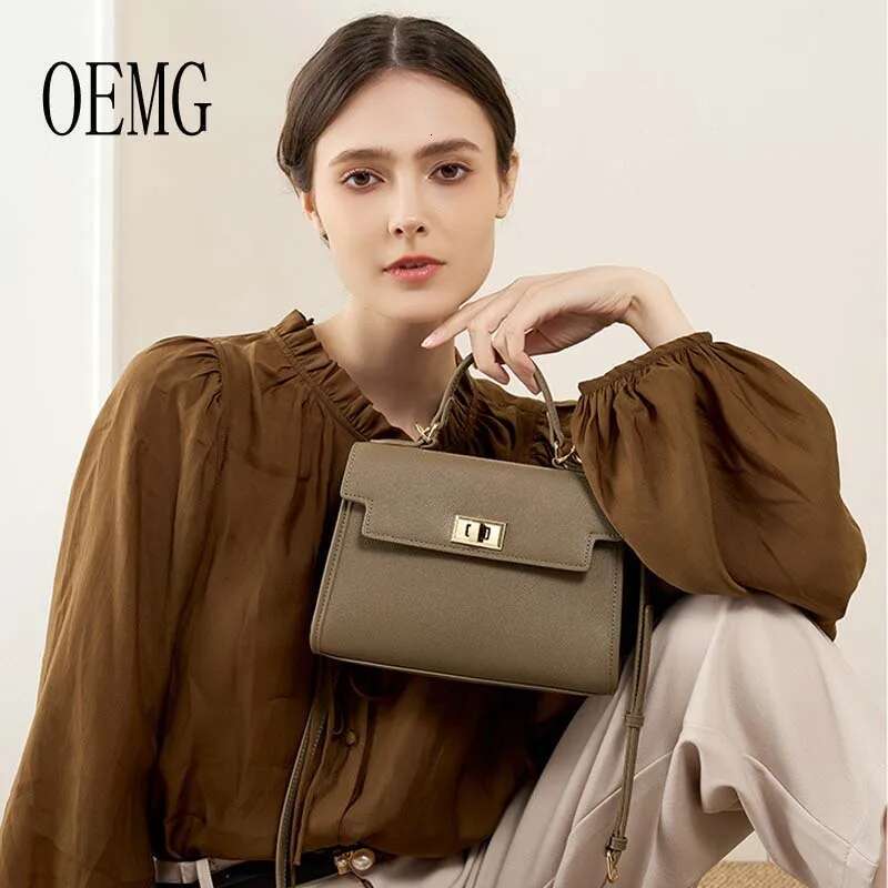 2025 New Style Popular All-Match Cowhide High-End Genuine Leather Kelly For Ladies Classic Mini Crossbody And Handheld Bag