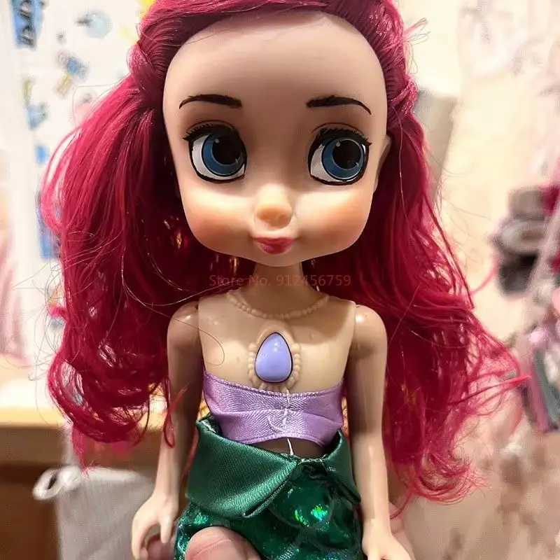 free shipping 6 pieces/set Princess Anna Elsa Rapunzel Snow White Beauty Sandro Doll Game House Toy Girl Christmas Gift