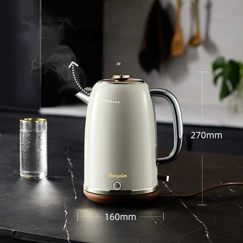 1800W Power Light Luxury Intelligent Thermal Insulation Kettle Stainless Steel Electric Kettles 18L Capacity Portable Kettle Y251114