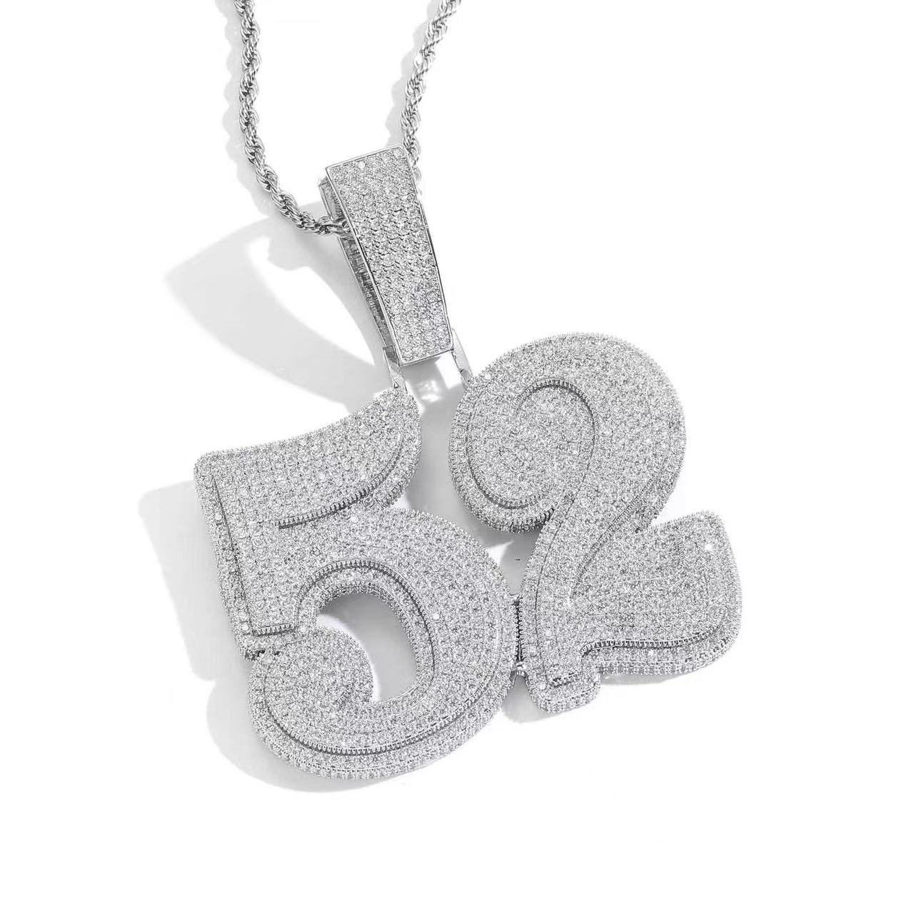 Custom Hip Hop Moissanite Letter Pendant Iced Out VVS Diamond Fashion Chain 925 Silver Name Letter Jewelry