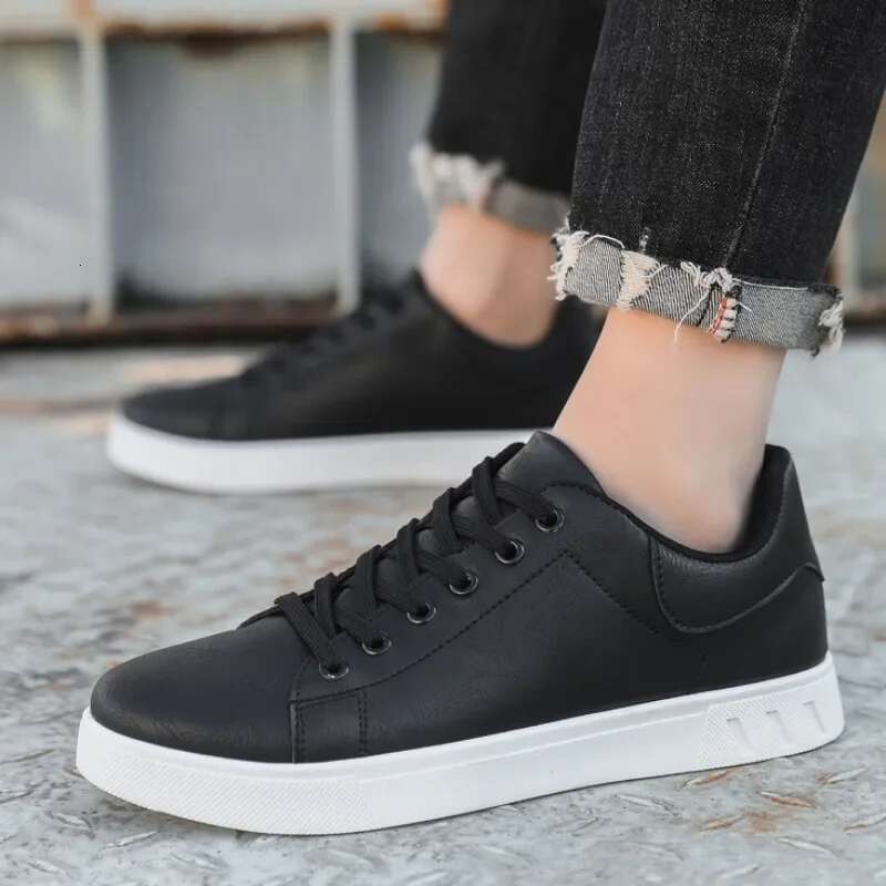 Casual Loafers British Sneakers hot Flats Classic Men Leather Shoes Spring Summer NEW New Trendy All-match Platform