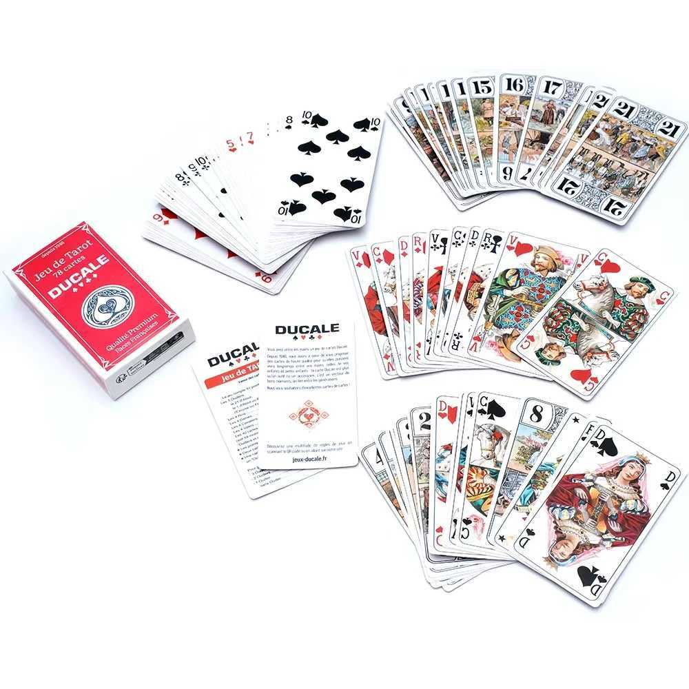 Franais Jeu de Tarot 78 Cards Ducale French Tarot Game Tarot Deck Cards Entertainment Game For Family Party Board Game Toy Gift C251114