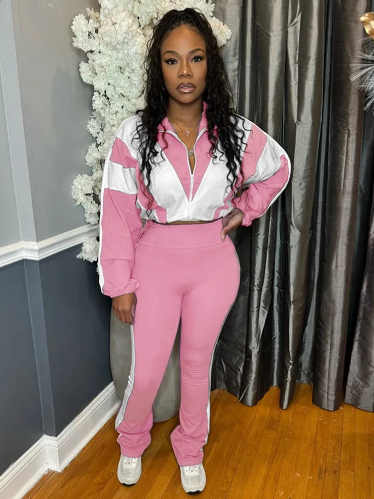 2025 Spring Two Piece Jogger Set Outwear Lounge Wear Trending Clothing Vendor Sports Pants Sets 2 Piece Tracksuit Women Sets 250414