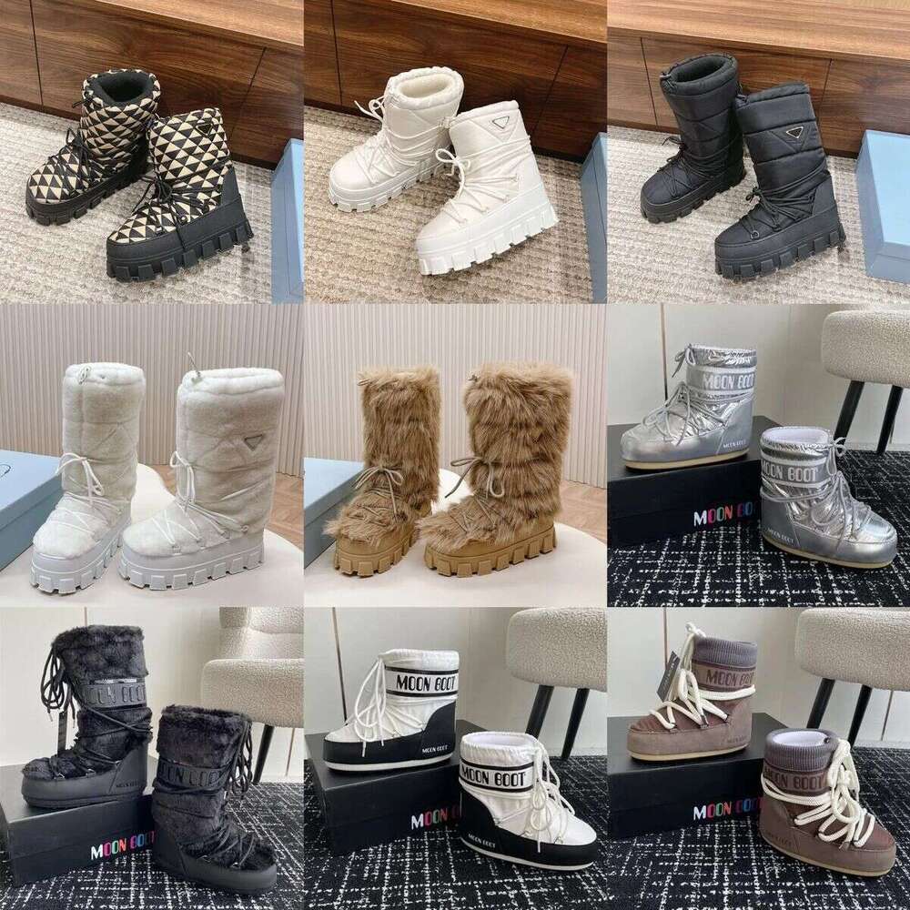 Classic combat boot Snow boots 11 Designer shoe Luxury Rubber Sole suede Fur booties Womens Furry thigh high Mini ankle Boots Winter Fluffy Fall Casual Platform shoes