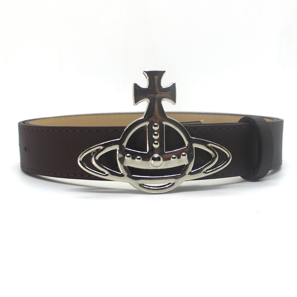 Desginer Viviennen West Wood Saturn Belt Empress Dowager Xis Classic Vivienme Saturn Button Casual Belt Unisex Instagram Trendy Fashion Decoration Skirt