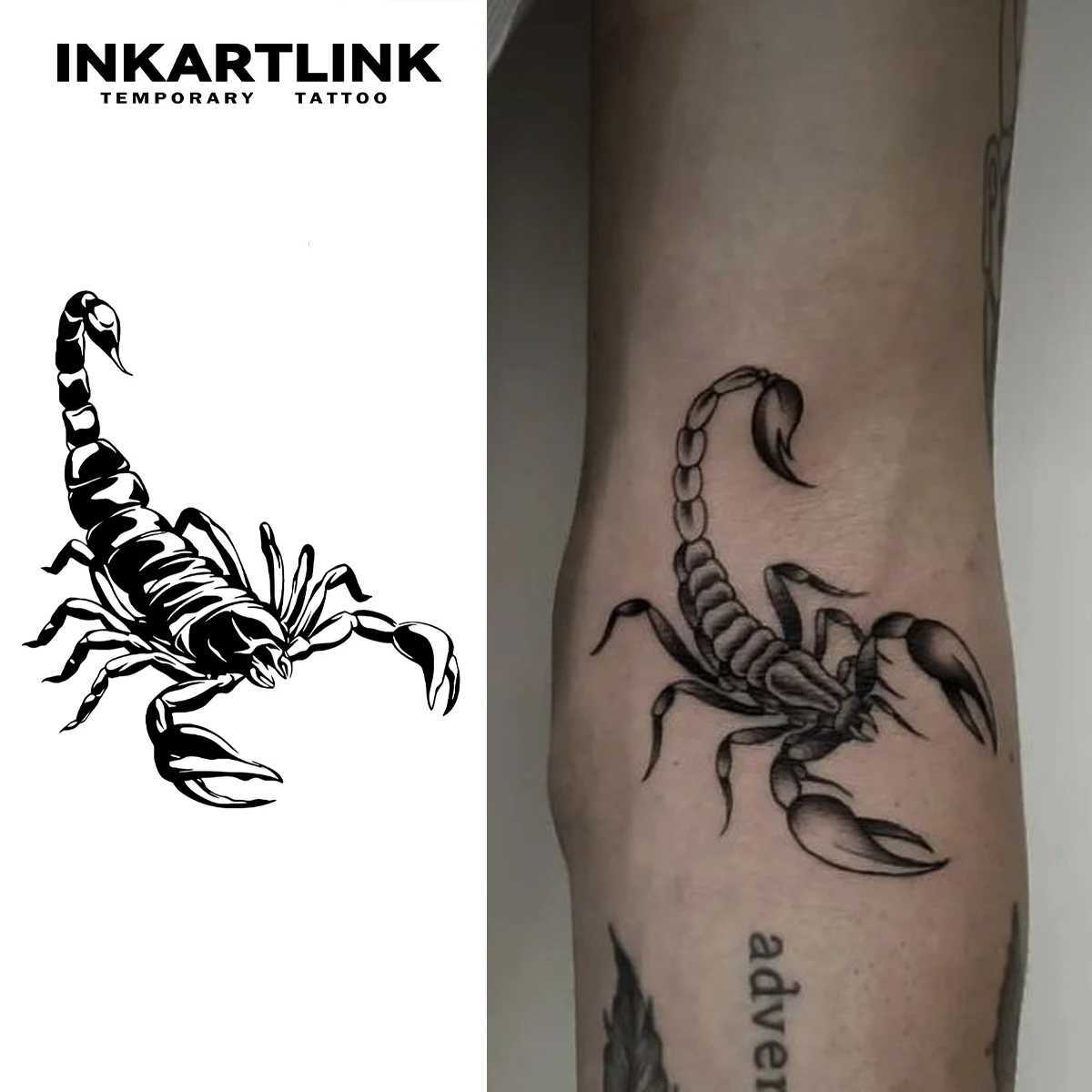 Scorpion temporary tattoo sticker waterproof magic tattoo 15 day fake tattoo semi permanent tattooXJ25414