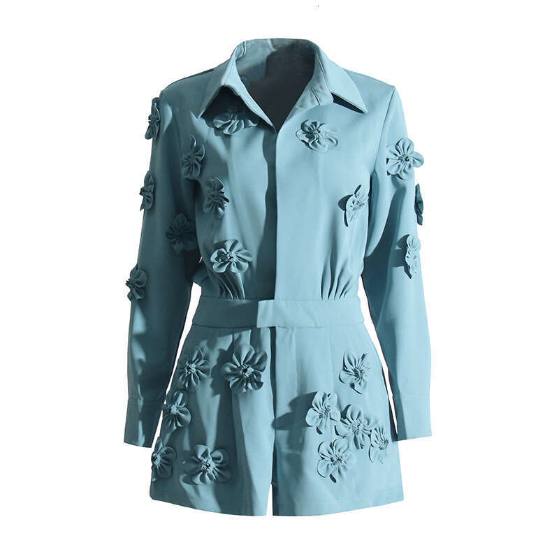 Designer Chic Single-Breasted Women's Short Dress - Ruffled Sleeves, Slimming Cut, All-Season Wear