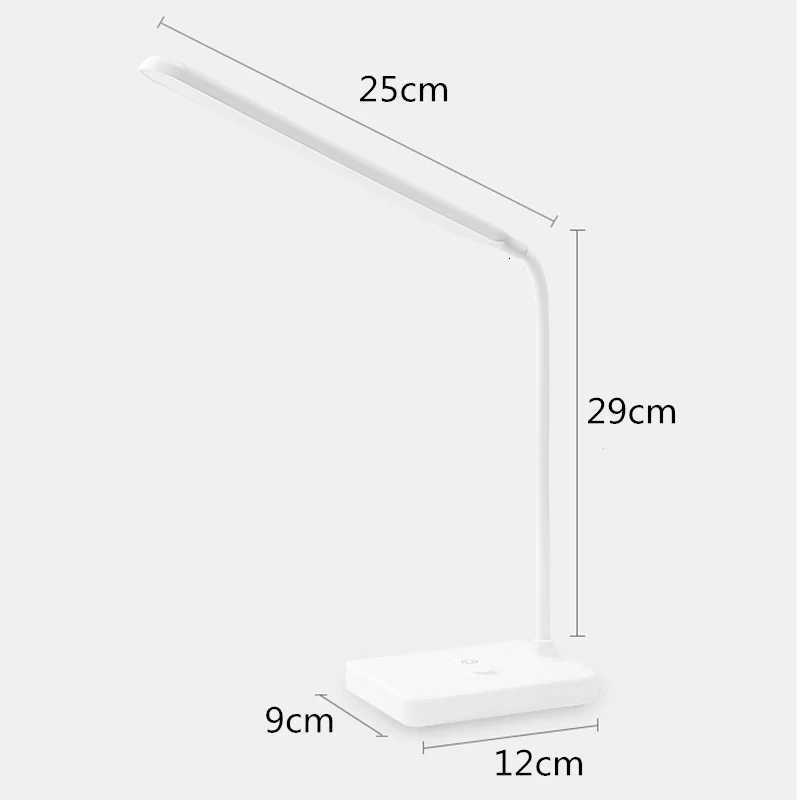 LED touch dimming desk lamp USB charging reading eye protection table light learning bedroom living room lighting book lamps M251114