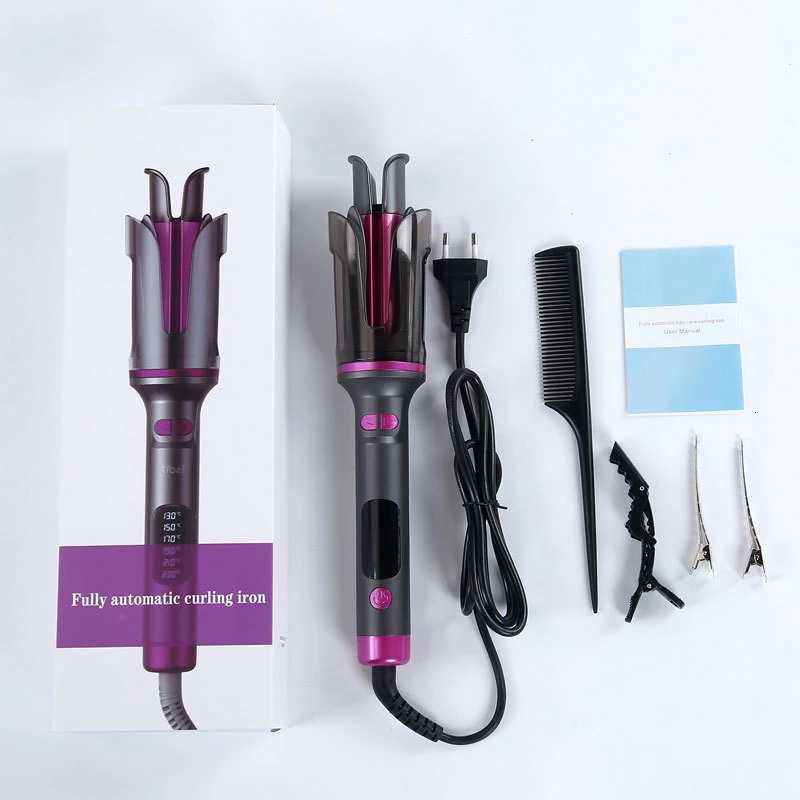 N 32MM Negative Ions Double Slot Rotating Curl Waves Hair Styler Curler Stick Anti-Tangle Curling Iron StylerT251114