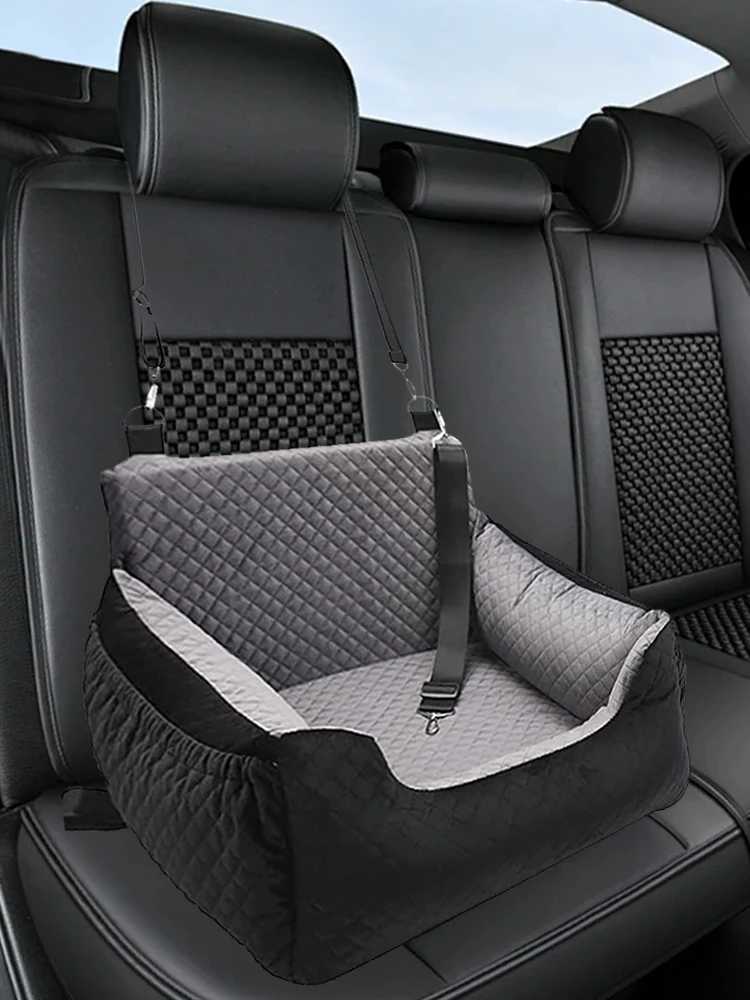 Thick sponge pad washable car SUV seat with storage bag for small dog bed soft dog car seat travel bed non slip base detachable X250412