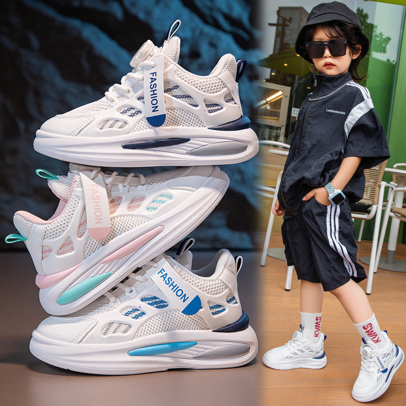 Children Boys Girls Sport Fashion Casual Kids Sneakers Kidszworld Youth Outdoor Mesh Tennis Toddler Running Shoes Size 26 - 37 K0345