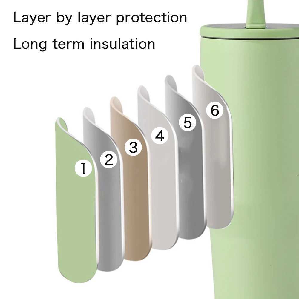 40oz Thermal Mug With Handle Insulated Long Straw Tumbler With Lids 304 Stainless Steel Coffee Tumbler Termos Cup for Travel Mug C251114