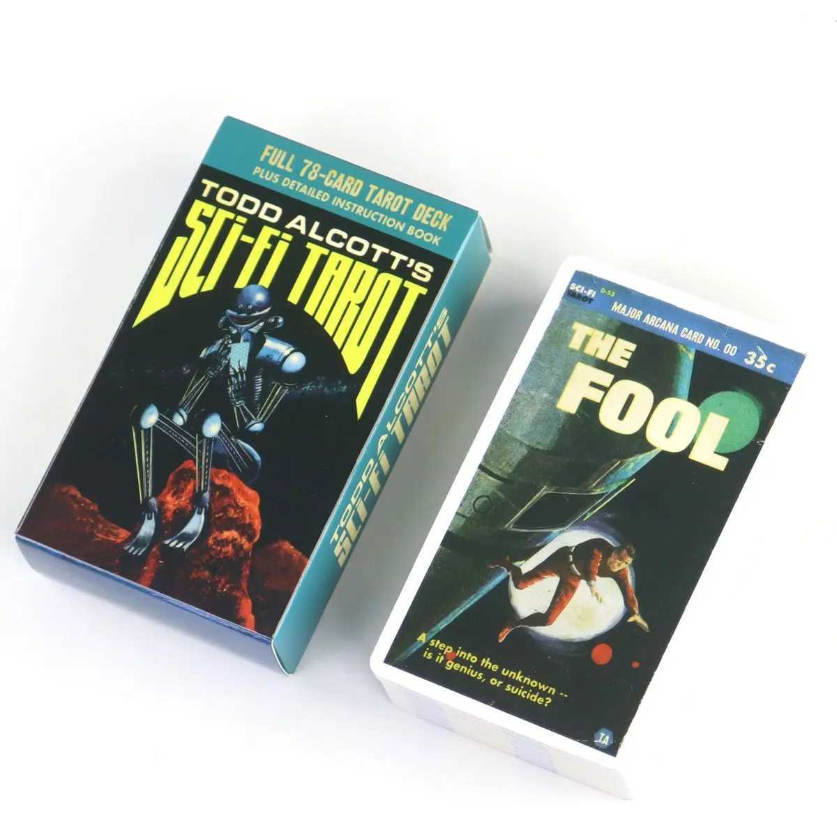 Todd Alcotts Sci-Fi Tarot Science-Fiction-themed Tarot Deck Based on Rider Waite System 1036cm 78 Pcs Tarot Cards C251114