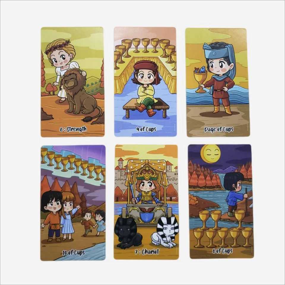 Autumn Miss Tarot Fortune-telling Cards 12x7cm Tarot Cards Party Deck Supplies English Version Board Game Party Playing Cards C251114