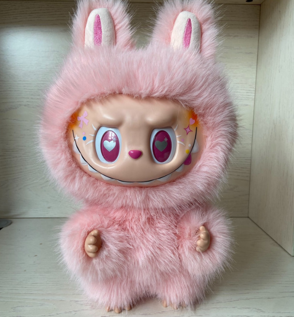 38Cm labubu Market The Monster Doll Series Zimomo Arrival Presale The Monster Diy Big Leader White Limited Archangel Creative Change Doll Figure