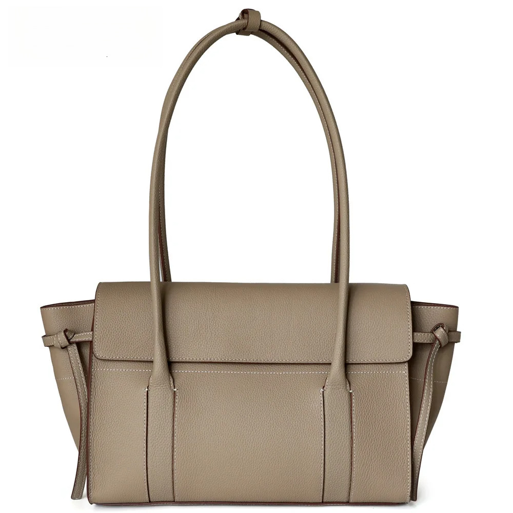 Design Bag Handbag Women's New Long Handle Handheld Underarm Tote Bag Elegant Leather High Quality Large Travel Shoulder Bag Simple Commuter