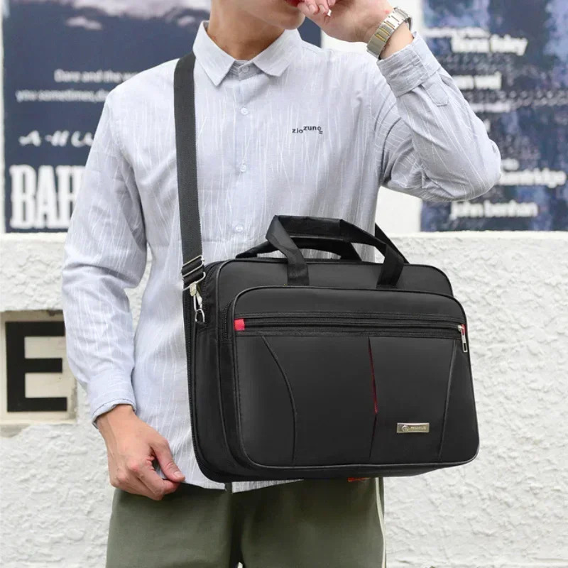 High-capacity Briefcase Business Document Information Storage Bags Weekend Travel Laptop Protection Organize Handbag Accessories 250414