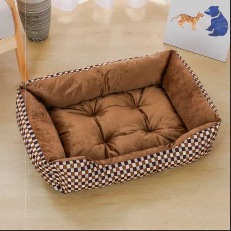 Square dog bed dog pet accessories plush calm sofa bed soft cushion for small and medium-sized cats and dogs X250412