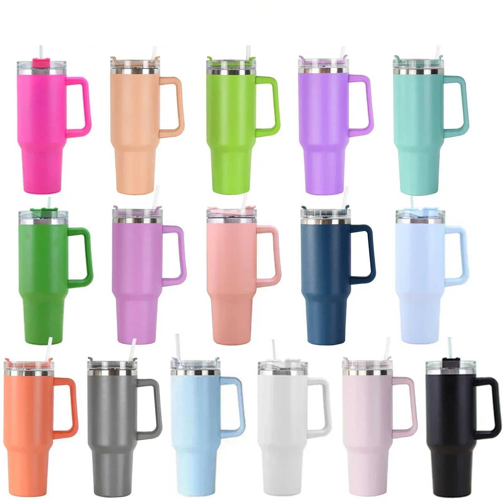 Coffee MUgs Stainless Steel Thermal And Cold-insulating With Straw Portable Large-capacity Water Cup Suitable For cup C251114