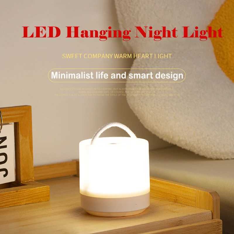 Multifunctional USB Recharge 3Colors Dimming Night Light Touch Switch Portable Eye Care Desk Lamp for Indoor Lighting M251114