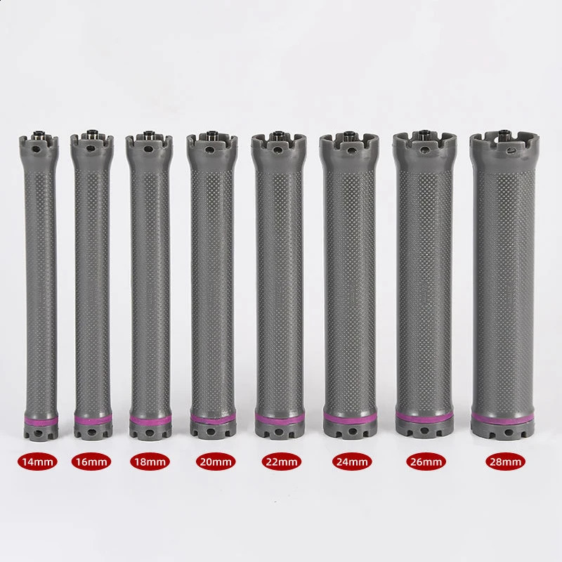 10pcs/set 24V Digital Hair Rollers Light Long Electric Heated Curler Perm Rods 4.8mm Plug 14cm Hairdresser Tools 1892 250409