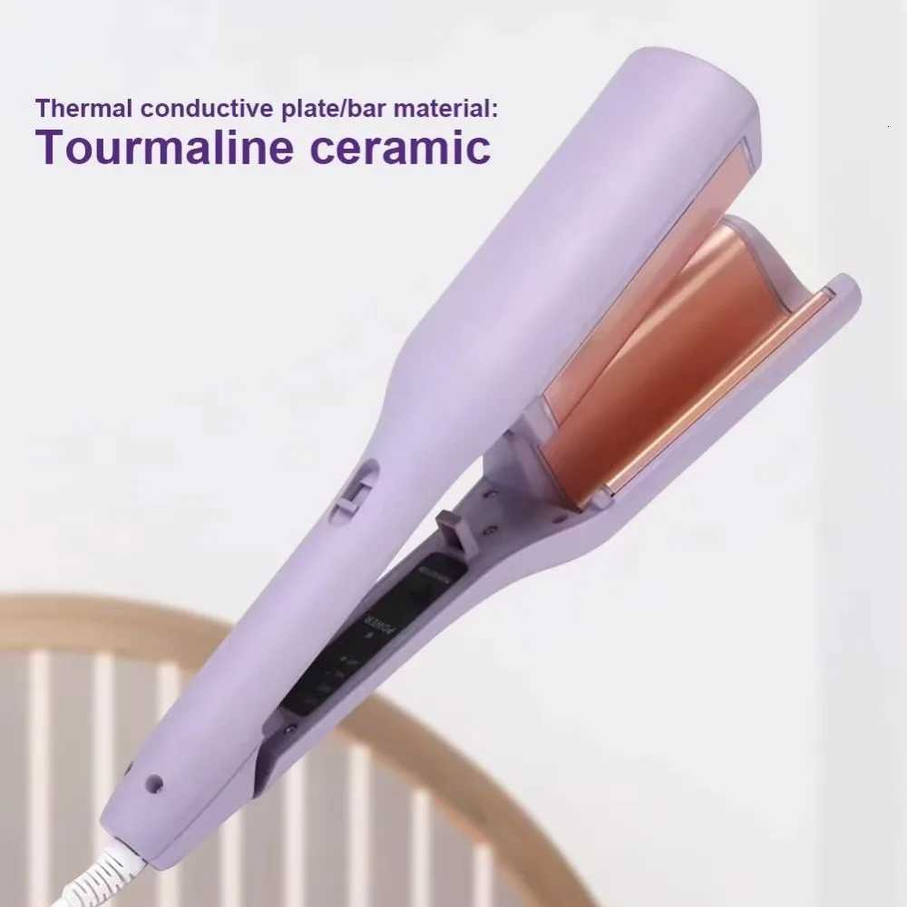 Large Curl 32MM Water Wave Hair Curler Temperature Control Quick Heating French Egg Roll Curling Iron Plastic CasingT251114