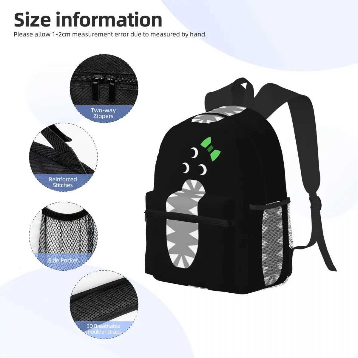 Nabnab Anime Garten Of Banban Student Backpack School Bag Hiking Travel Daypack for Boys Girls Fashion Bookbag Shoulder BagsW251113