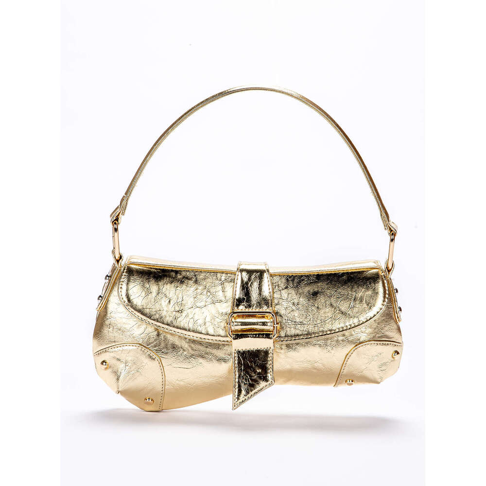 Amazon Hot-Selling Metallic Y2K Underarm Bag Irregular Handbag