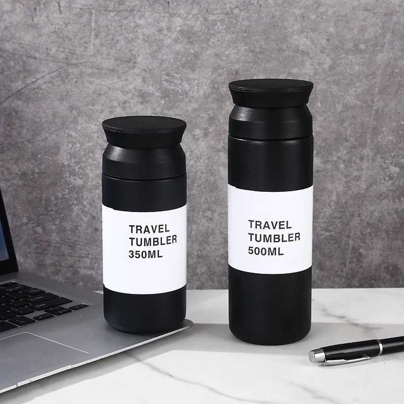 500ml Stainless Steel Thermos Cups Coffee Mug Insulated Water Bottle Thermal Tumbler Portable Vacuum Flask Portable Travel Mugs C251114
