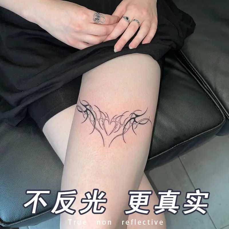 Herbal juice heart-shaped tattoo sticker female arm thickness temporary tattoo waterproof fake tattoo long-lasting sexy tattoo stickerXJ25414