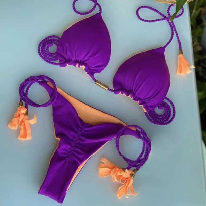 Swimsuit Women Bikinis Set Sexy Drawstring Bikini Beachwear Leopard Two-pieces Swimwear Bathing Suit Lace Up Bikini Set BiquinisW251113