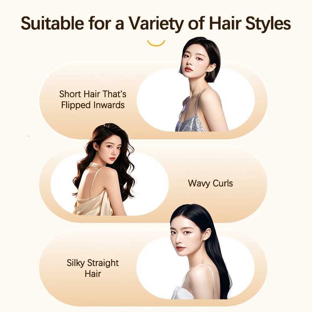 2 in 1 Hair Straightener Curler Negative Ion Straightening Curling Iron Fast Heating Pro Hair Styling Tool Flat Iron 110VT251114