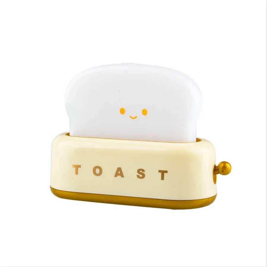 Bread Toast Light Toaster Nightlight Rechargeable Led Lamp Bedroom For Birthday Gift M251114