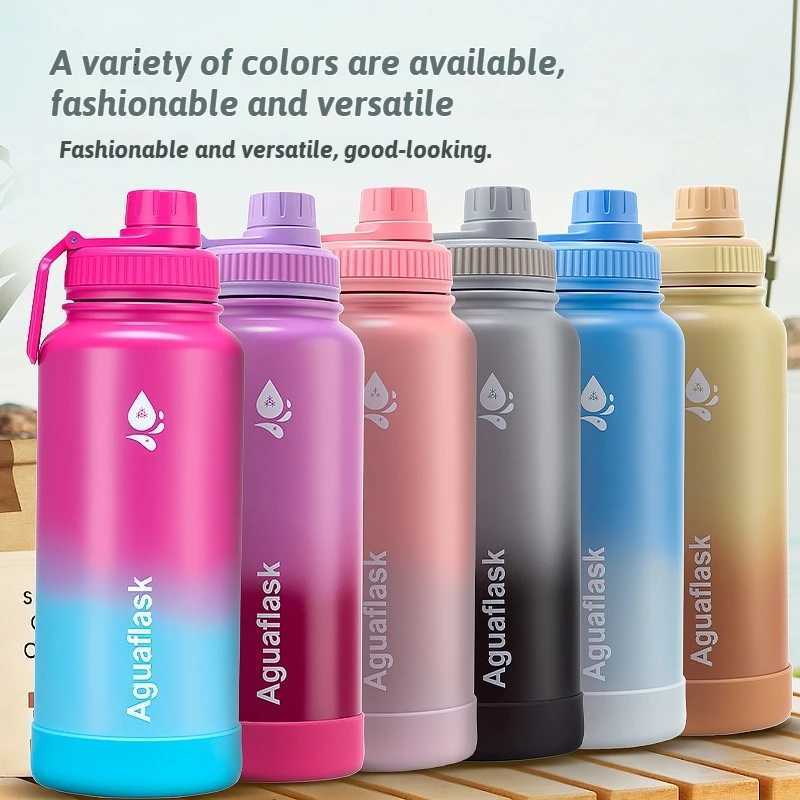 1000ml Water Bottle Large Capacity Tumbler Hot and Cold Stainless Steel Sports Portable Vacuum Mug Thermos Insulated Cup Tumbler C251114