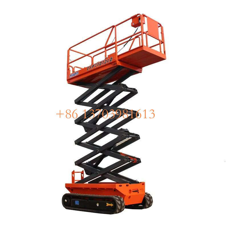 12m Mobile Electric Lifting Platform Telescopic Lift for Loading Dock Goods Aerial Work Platform