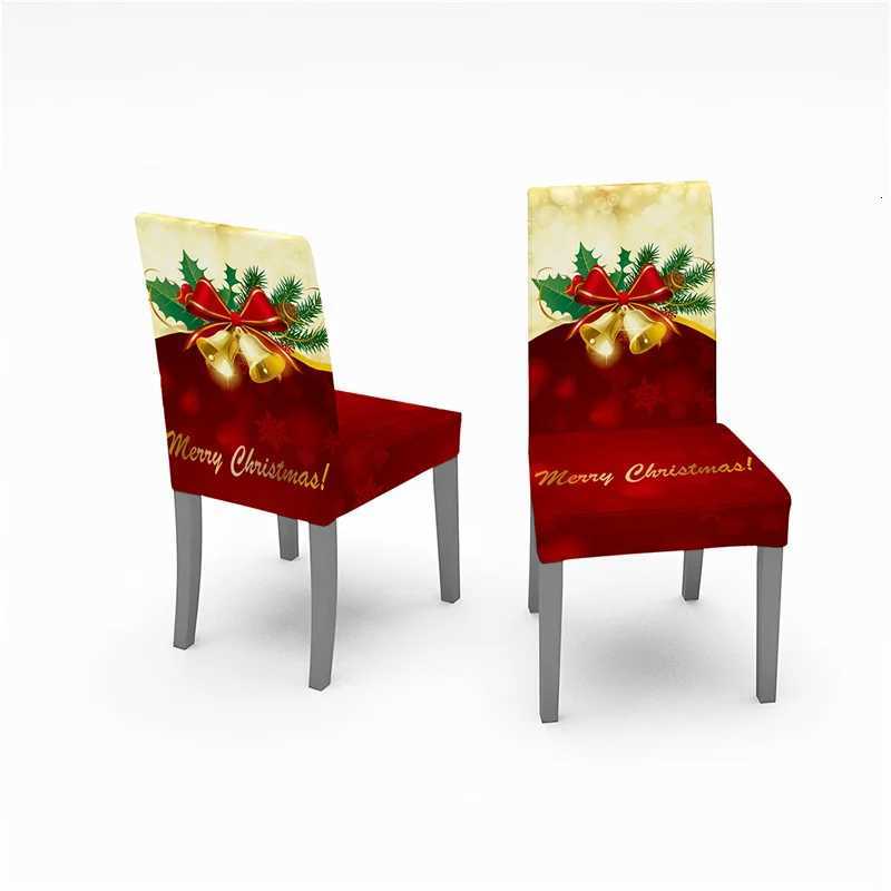 Christmas 1PC Christmas Table Cloth Waterproof Xmas Decor Elastic Chair Covers Tablecloth Christmas Chair Covers Not Sold As A Set Y251113