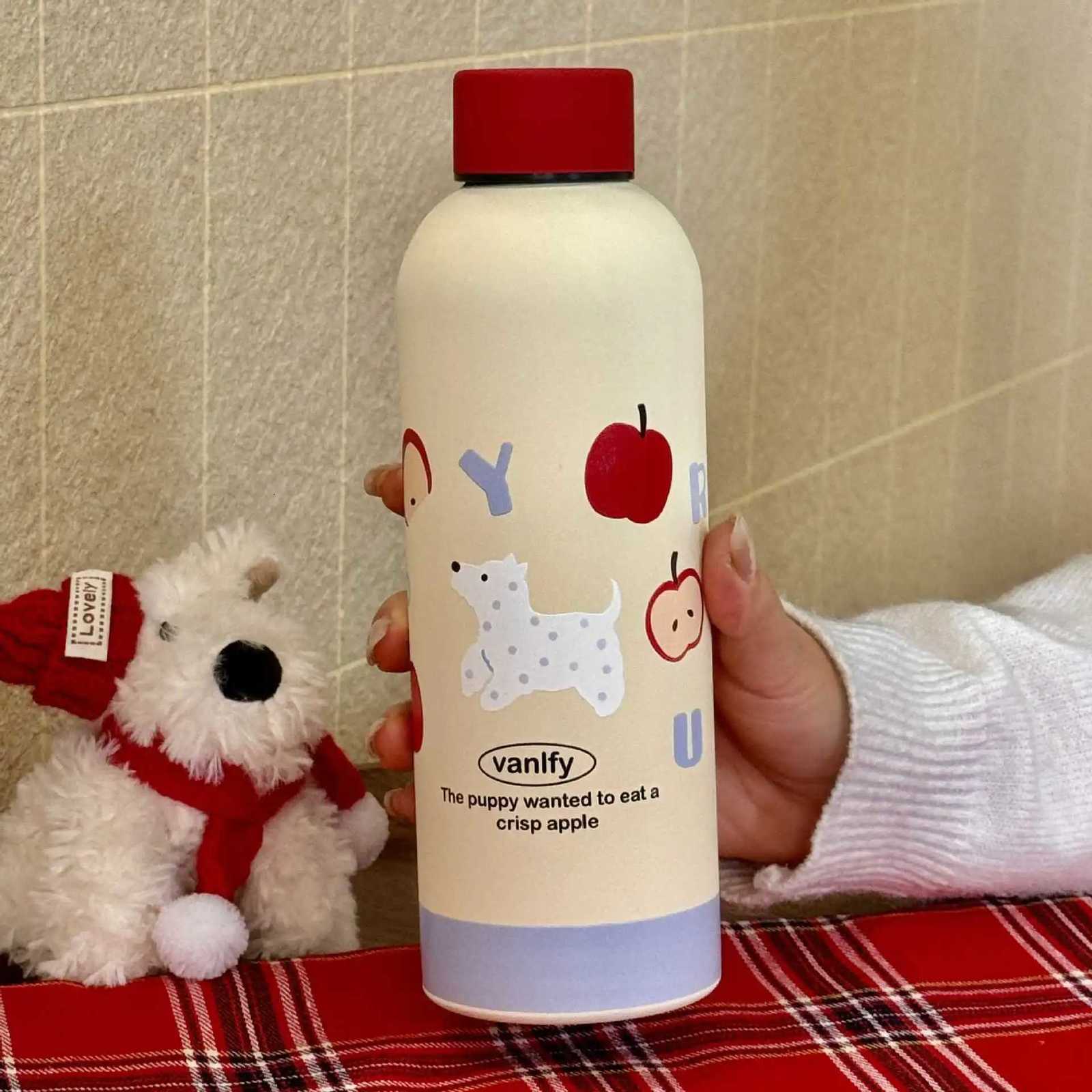 500ML Insulated Stainless Steel Water Bottle Large Capacity Portable Thermos Flask Small Mouth Christmas Mug Model Xinghao C251114