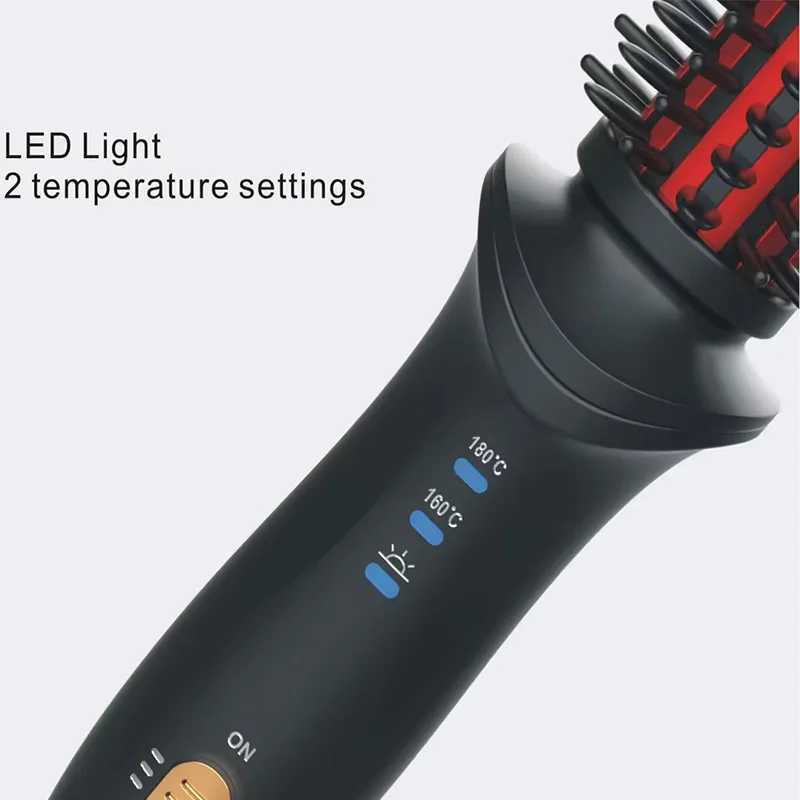 The most popular two-in-one ceramic curlers straightening combs and curlers hair brushes and hair styling toolsT251114