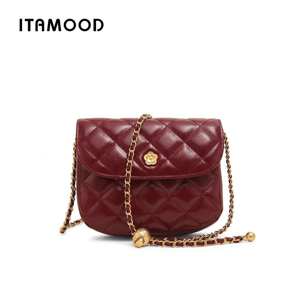 ITAMOOD Quilted Genuine Leather Square Original Hardware Wer Shoulder Bag Designer Women's Crossbody Bags