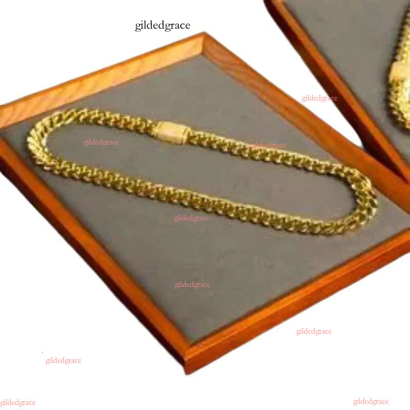 Streetwear miami cuban k chain trendy mens jewelry gold color gifts classic necklace woman choker top quality 20mm daily outfit dd092