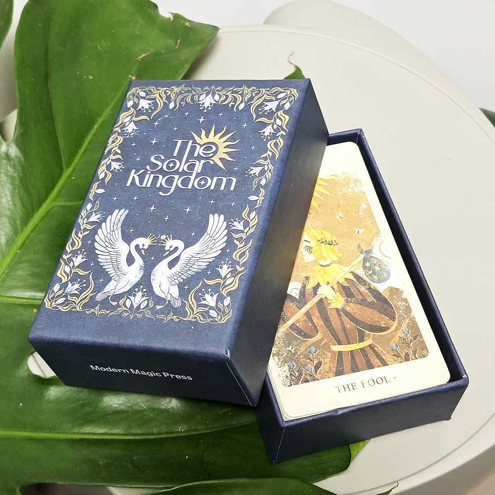127cm The Solar Kingdom Tarot Cards in Rigid Box English Version 86Pcswith 8 Special Cards Divination Wait Tarot Cards C251114