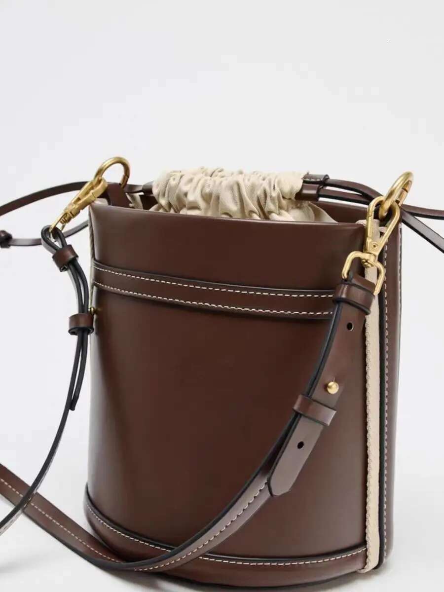 New Female Shoulder Fashion Bucket Handheld Bag Women's PU Leather Leisure Outdoor Crossbody Bags