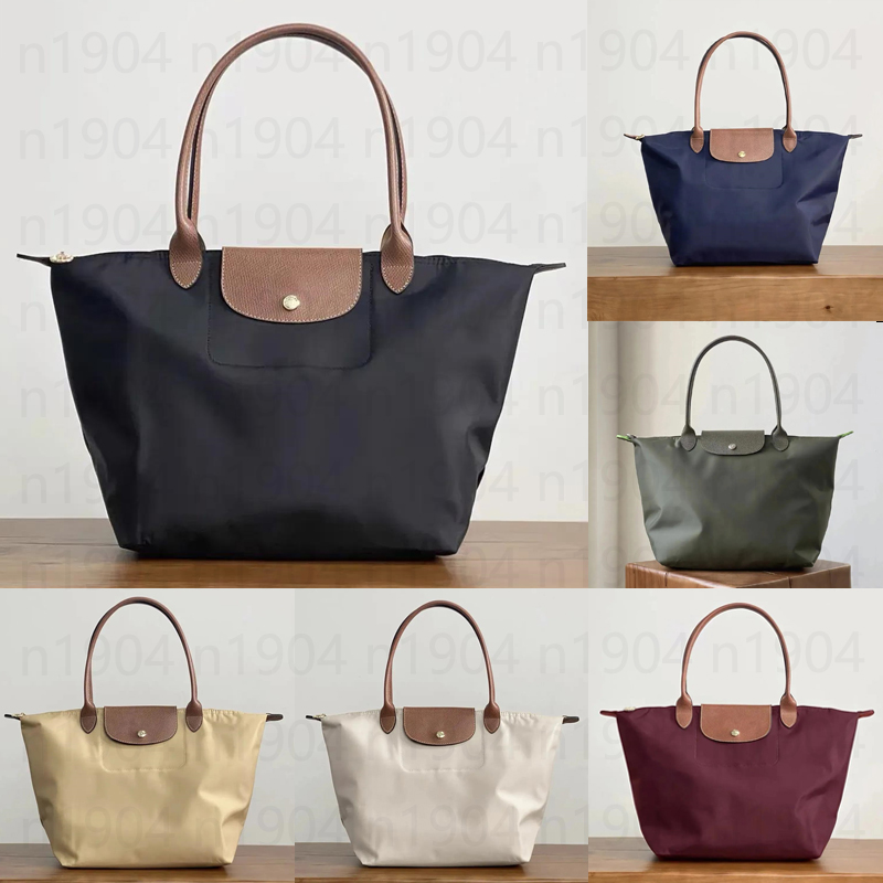 Free Shipping Designer Tote Womens French Nylon Shoulder Casual Canvas Waterproof Long Handle Longes Champly Bag Large Capacity High quality andbag