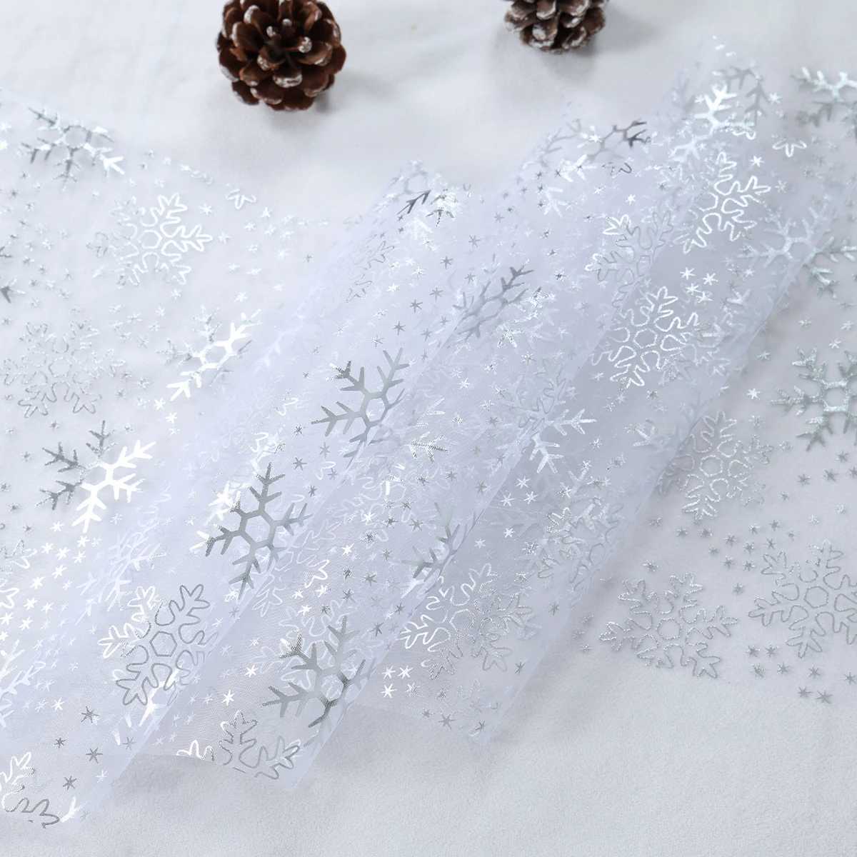 Christmas Christmas Snowflake Table Runner Christmas Decoration for Home 2025 Pendant Xmas Table Flag Ornament Navidad Natal New Year Gift Y251113
