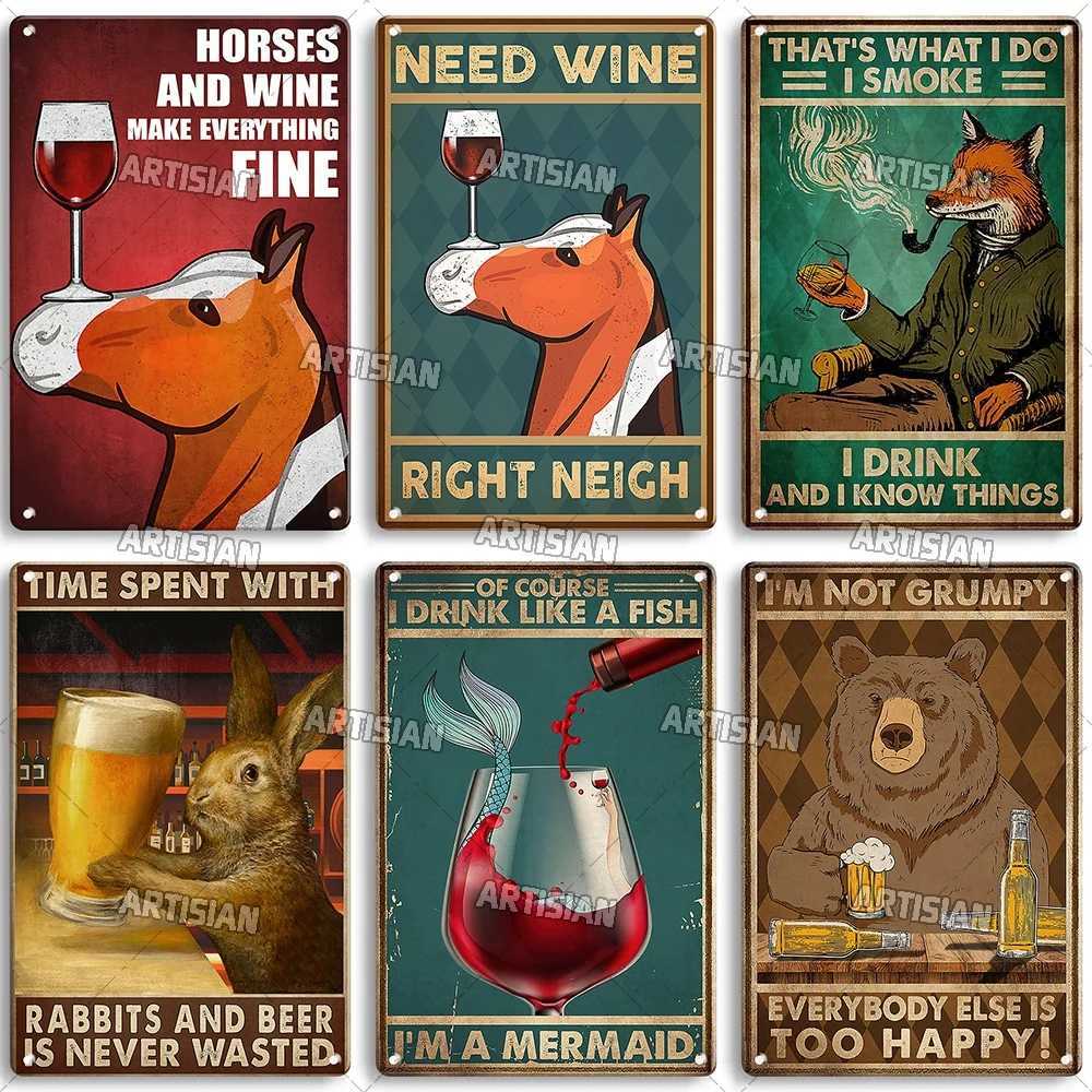 Artisian Beer Metal Sign Wine Tin Poster Drinking Decorative Plate Wall Decor Garage Bar Pub Club Hotel Kitchen Home Man CaveM251114