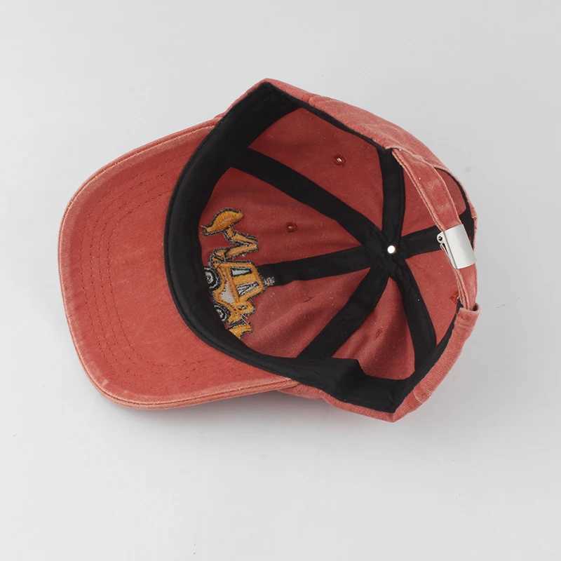 Newly washed cotton baby baseball cap cartoon excavator embroidered childrens hat outdoor boys and girls summer snapshot hat W250414